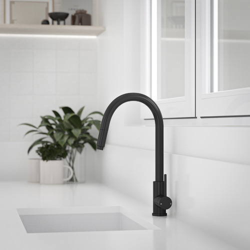 Black pull out on sale kitchen tap